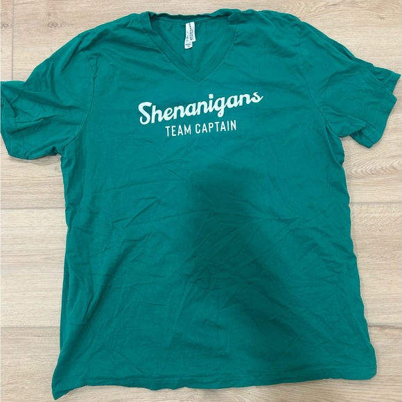 V Neck T Shirt St Patty’s shenanigans team captain - Picture 1 of 1